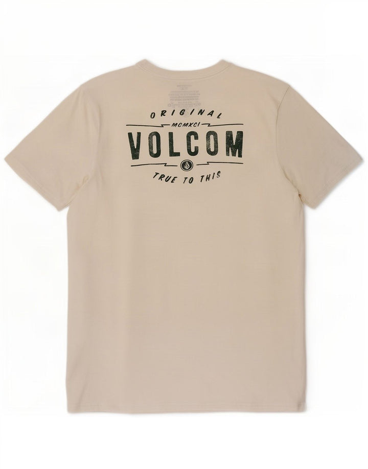 Volcom Herre Grafisk T-Shirt Top XL Hvid Bomuld