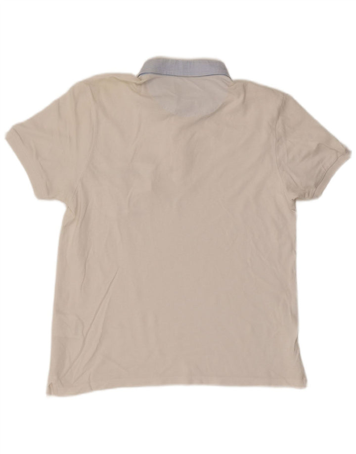 Lyle & Scott herre poloskjorte stor hvid bomuld