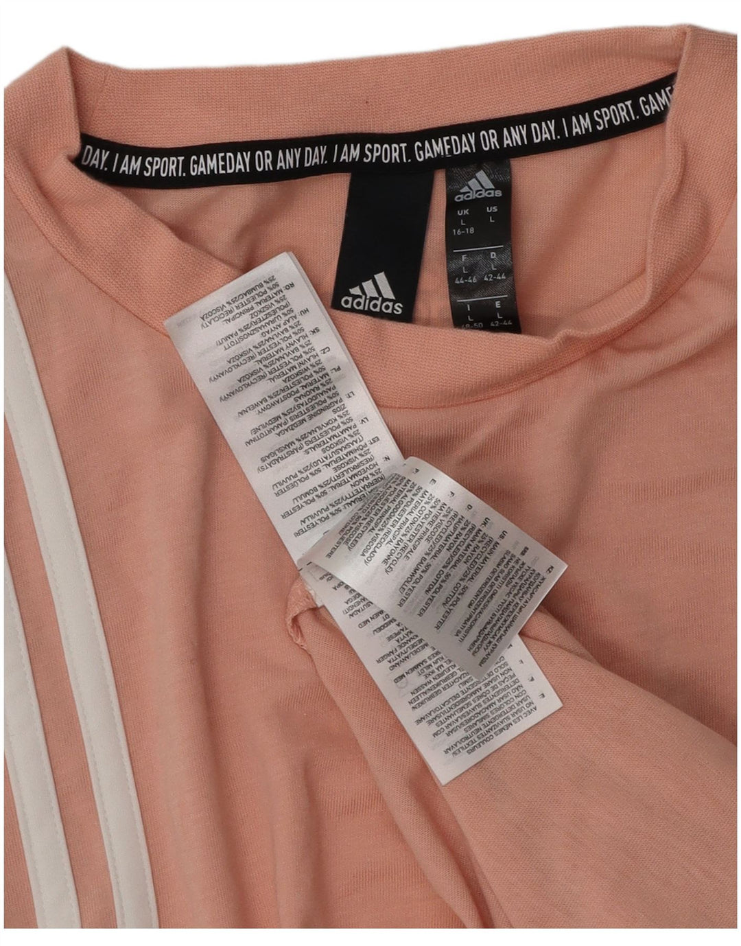 ADIDAS Damevest Top UK 16/18 Large Pink Bomuld