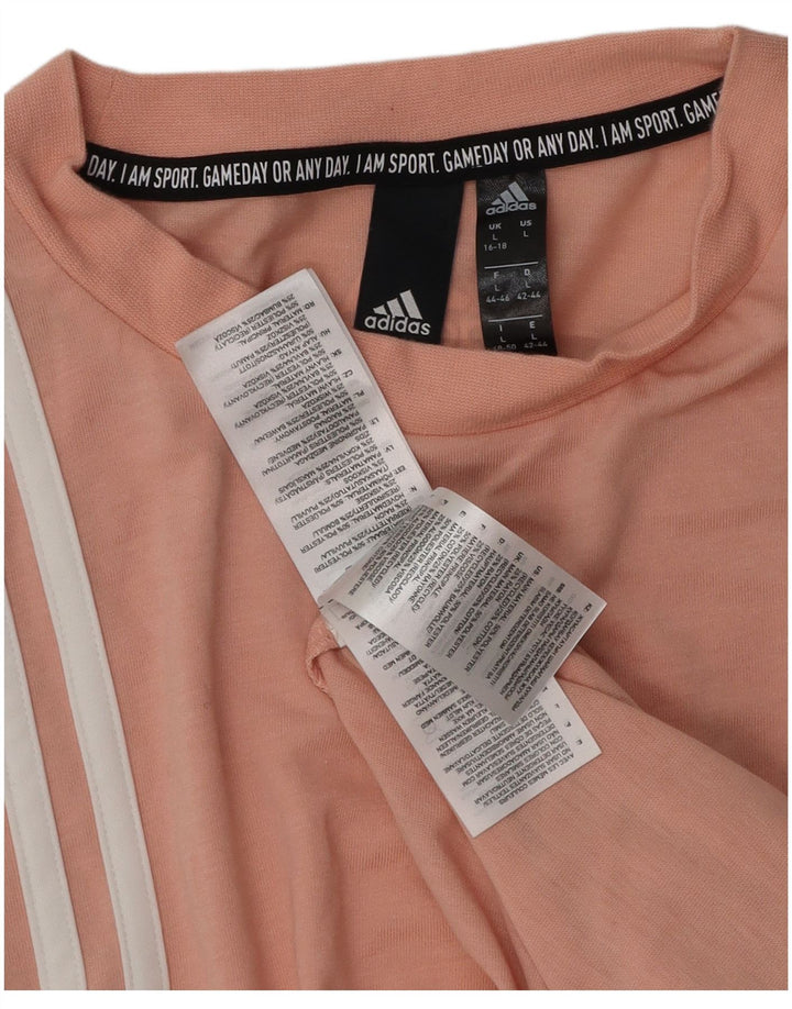 ADIDAS Damevest Top UK 16/18 Large Pink Bomuld