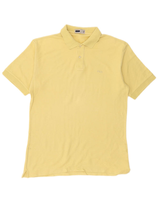 Fila Herre Polo Shirt Medium Gul