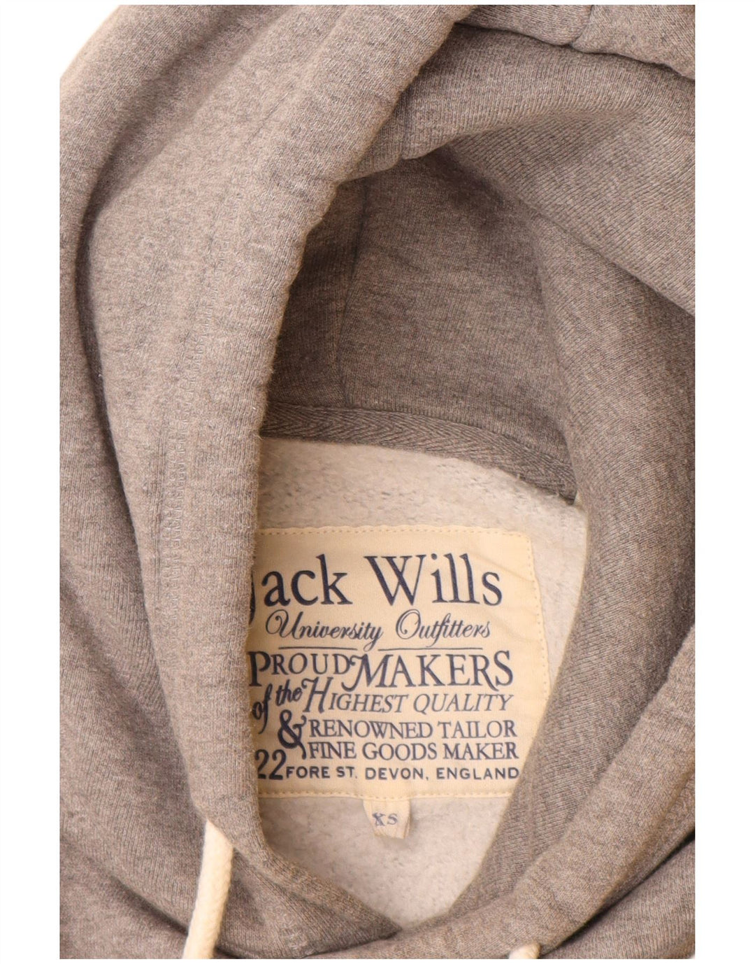 JACK WILLS Grafisk hættetrøje til mænd XS Grå bomuld