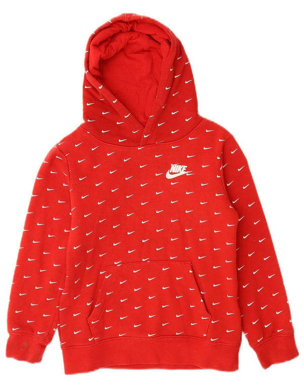 Nike drenge grafisk hættetrøje 5-6 år medium rød bomuld