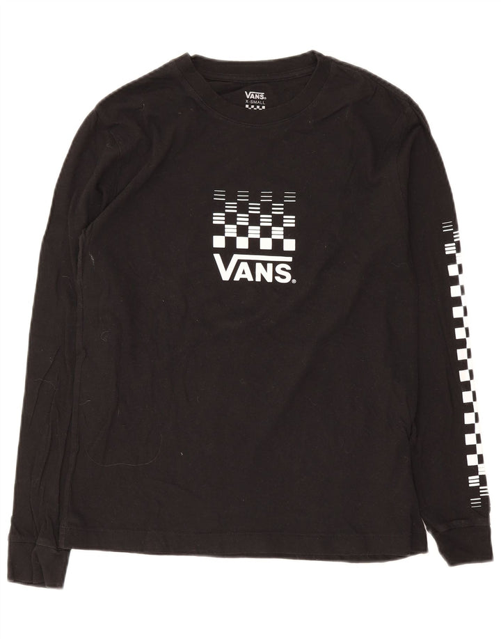 Vans Herre Grafisk Top Langærmet XS Sort Bomuld