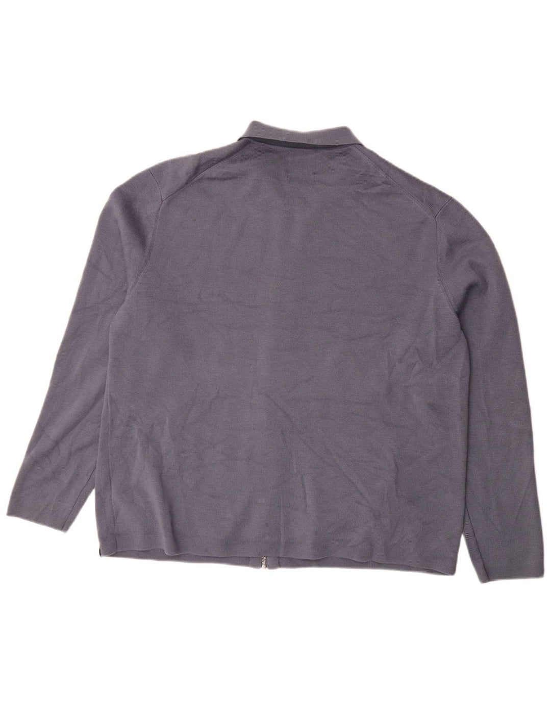 Marks & Spencer Herre Cardigan Sweater XL Blå Merinould