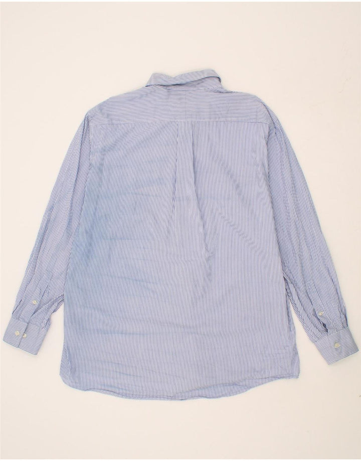 MICHAEL KORS Mens Shirt Size 17 1/2 XL Blue Striped Cotton Vintage Michael Kors and Second-Hand Michael Kors from Messina Hembry 