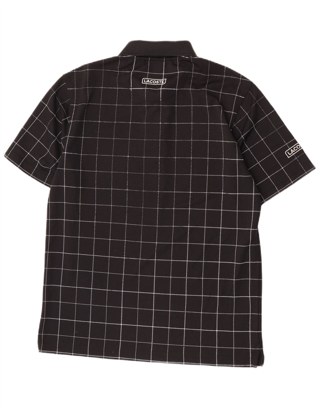 Lacoste herre poloskjorte str. 4 Medium sort ternet polyester