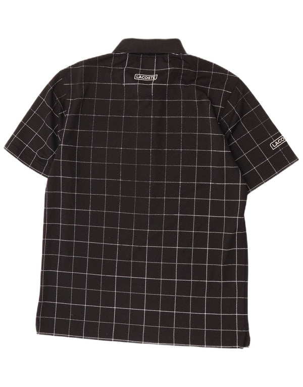 Lacoste herre poloskjorte str. 4 Medium sort ternet polyester