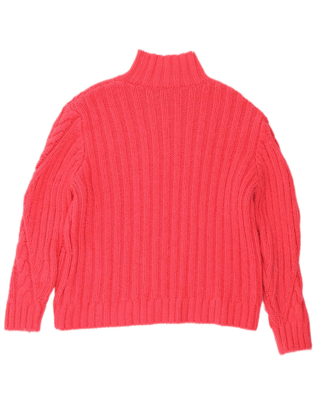 Marks & Spencer Dame Turtle Neck Jumper Sweater UK 12 Medium Pink