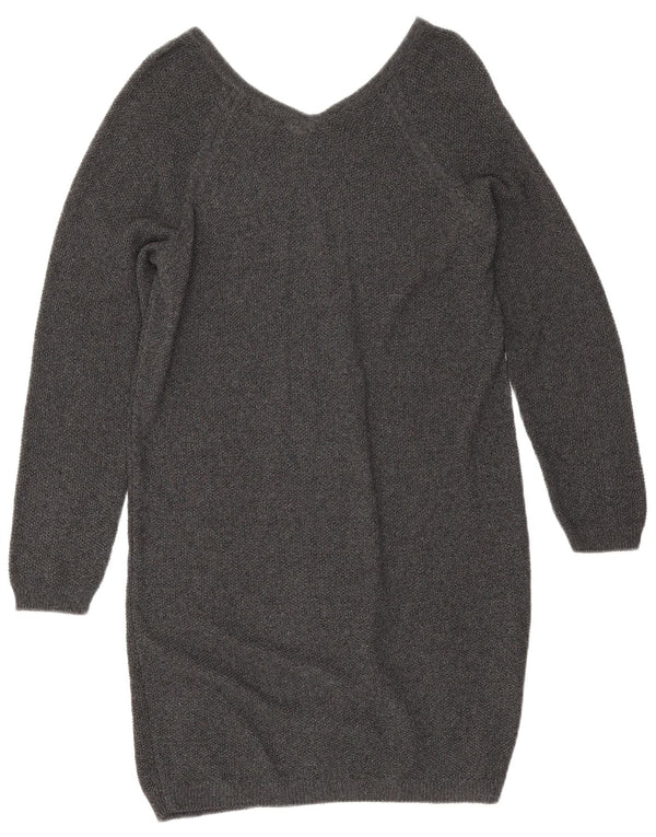 Massimo Dutti Dame Jumper Kjole UK 14 Medium Grå