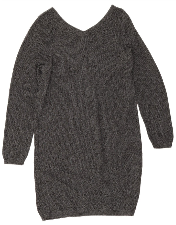 Massimo Dutti Dame Jumper Kjole UK 14 Medium Grå