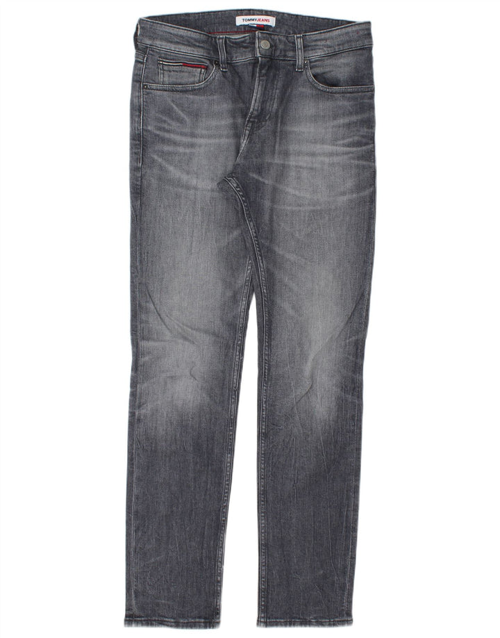 TOMMY HILFIGER Slim Jeans til mænd W30 L32 Grå bomuld