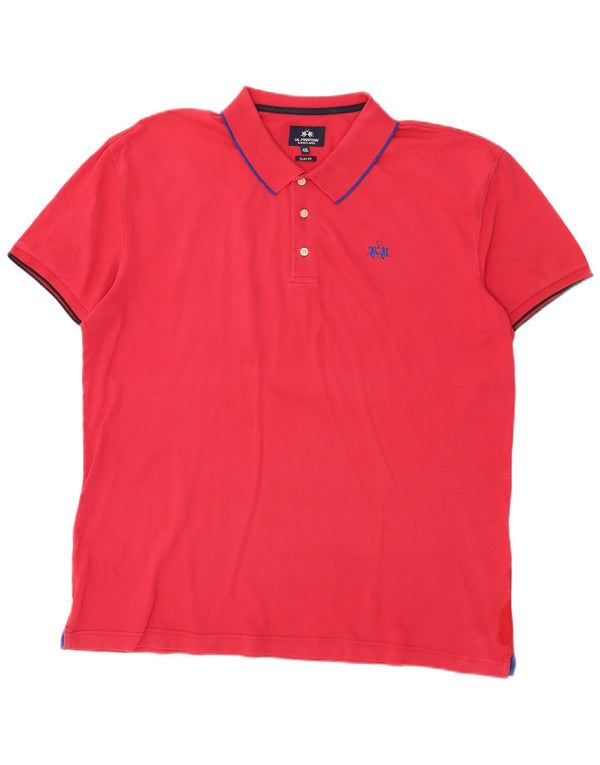 La Martina Herre Buenos Aires Slim Fit Polo Shirt 4XL Pink