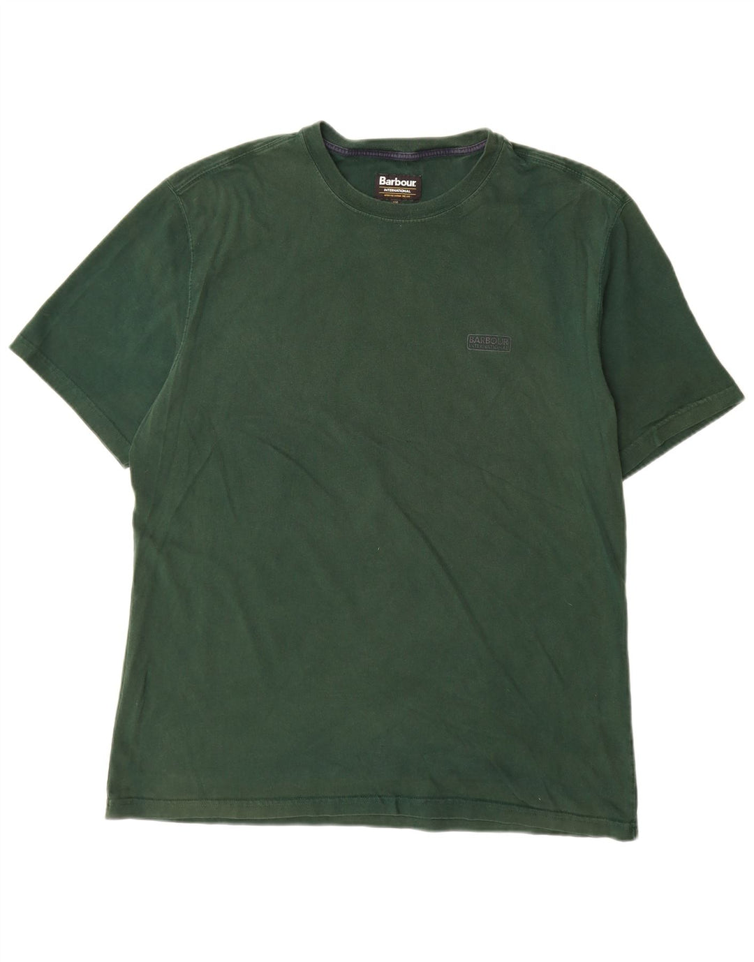Barbour Herre T-Shirt Top 2XL Grøn Bomuld