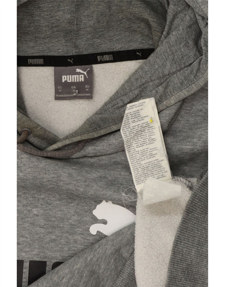 Puma Herre grafisk hættetrøje Jumper Medium Grey Flecked Bomuld