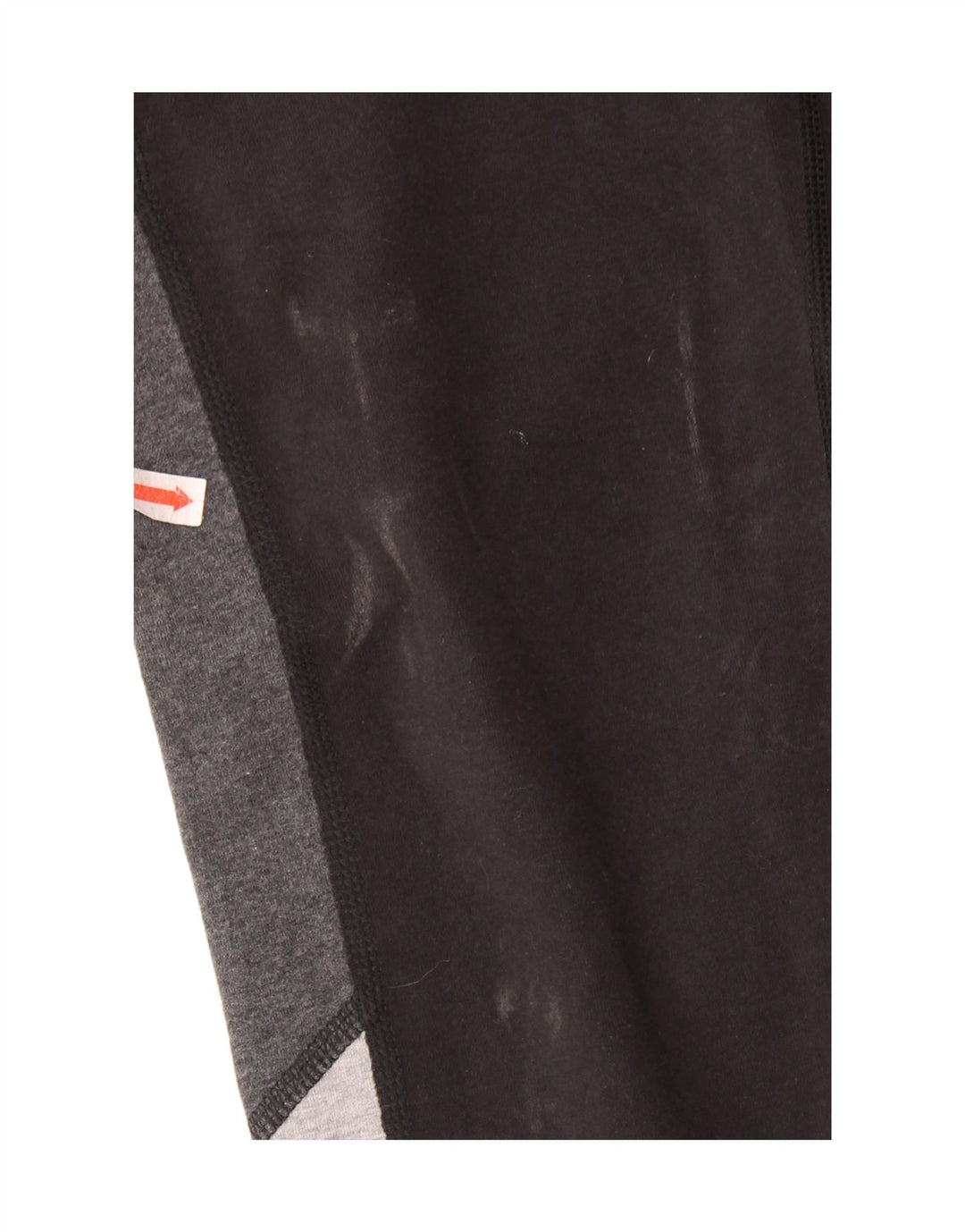 REEBOK Womens Leggings UK 10 Small Black Colourblock Bomuld