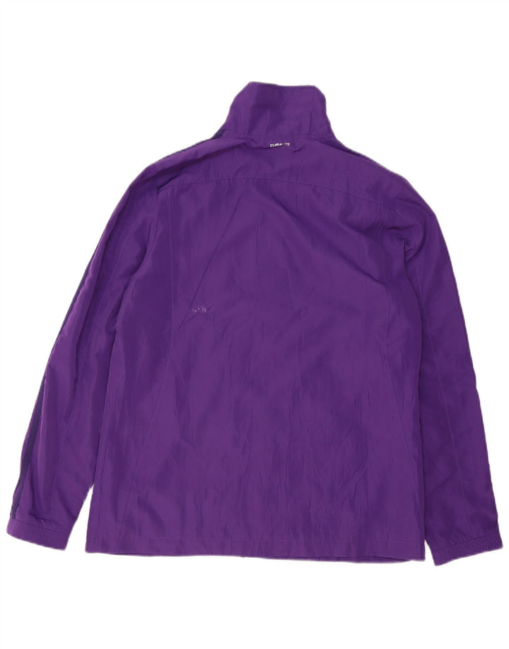 Adidas Dame Regnjakke UK 14 Stor Lilla Polyester