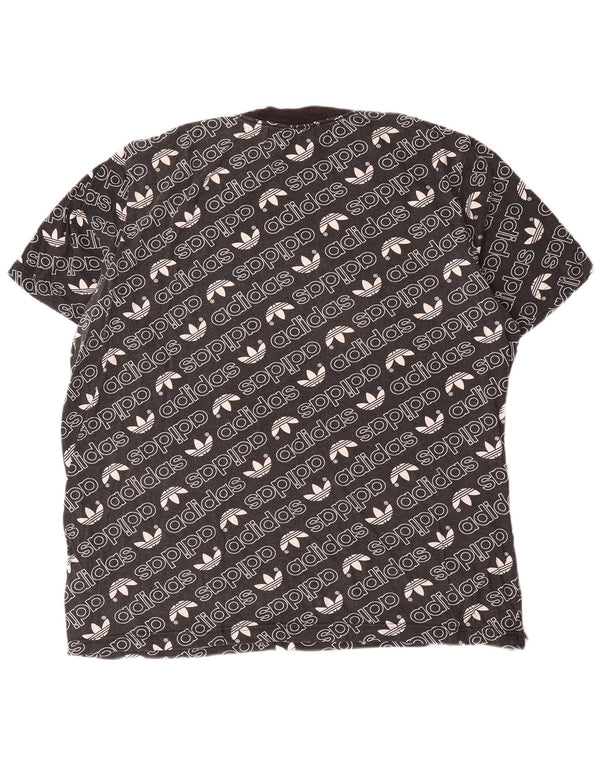 Adidas Herre grafisk T-shirt top XL sort bomuld