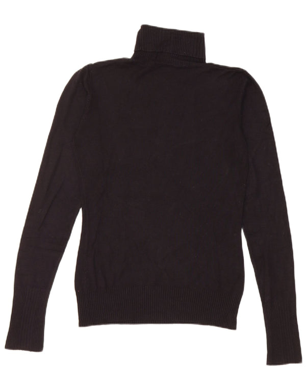 Guess Womens grafisk rullehals sweater UK 8 Small Black