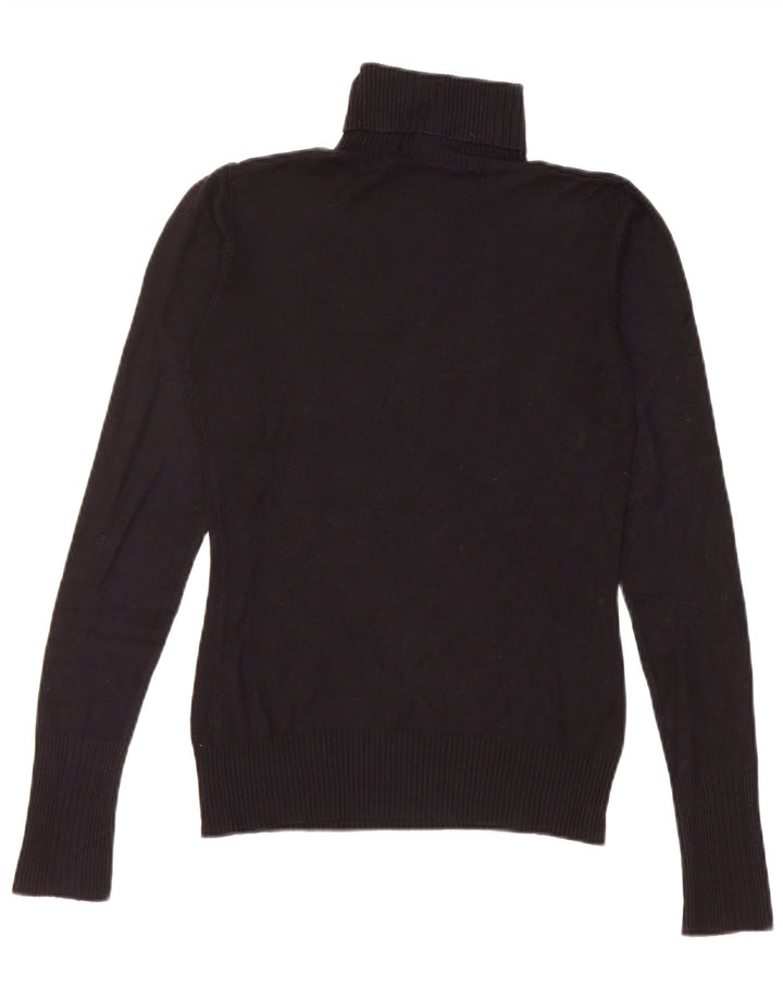 Guess Womens grafisk rullehals sweater UK 8 Small Black