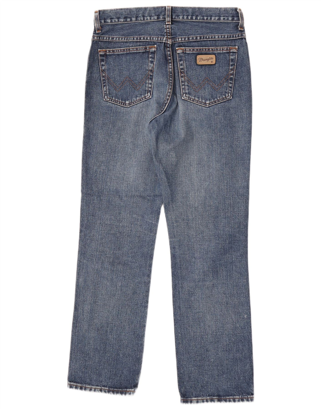 Wrangler Dame Grace Straight Jeans W31 L30 Blå Bomuld
