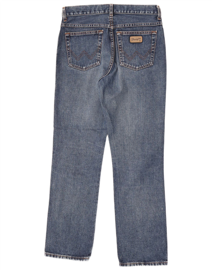 Wrangler Dame Grace Straight Jeans W31 L30 Blå Bomuld