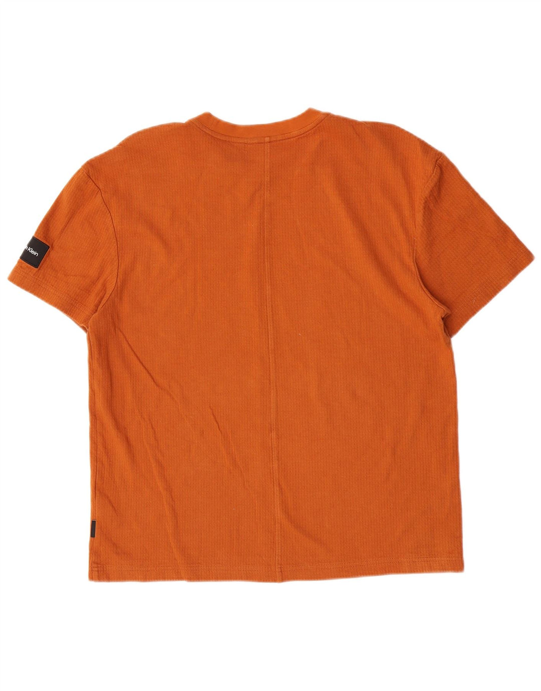 Calvin Klein Herre T-Shirt Top Medium Orange Bomuld