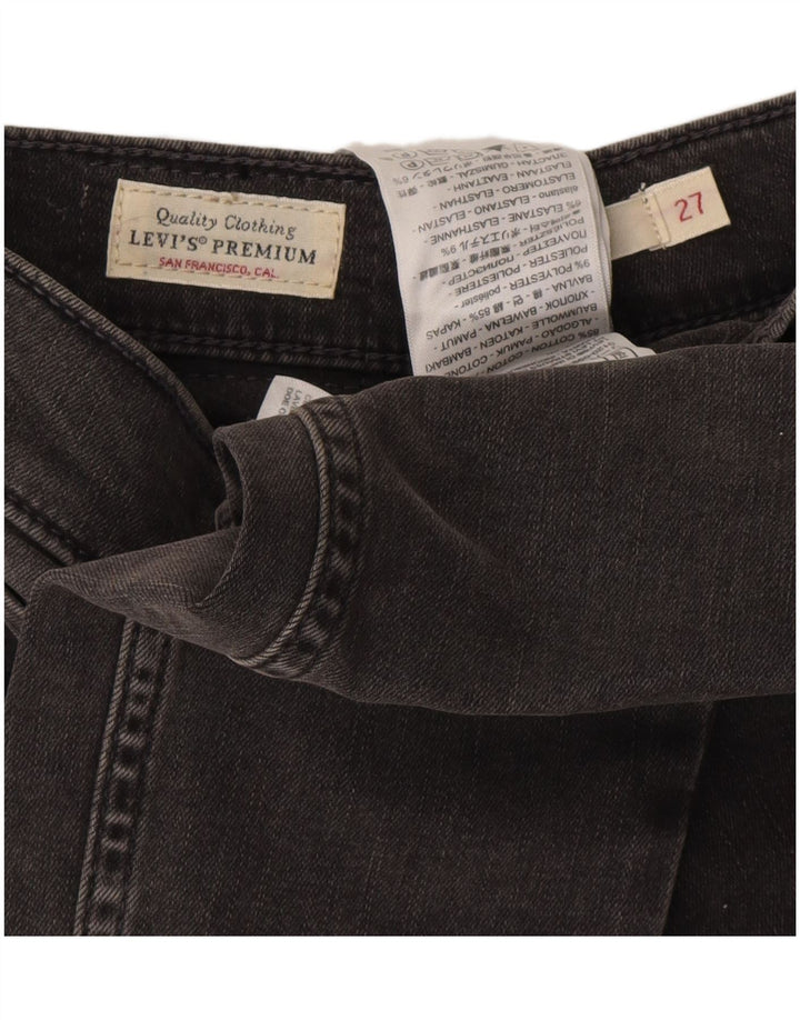 Levi's Dame 721 Skinny Jeans W27 L32 Grå Bomuld