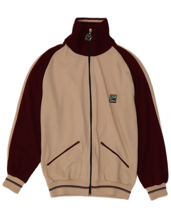 Vintage hel træningsdragt til kvinder EU 40 Medium Burgundy Colourblock Retro