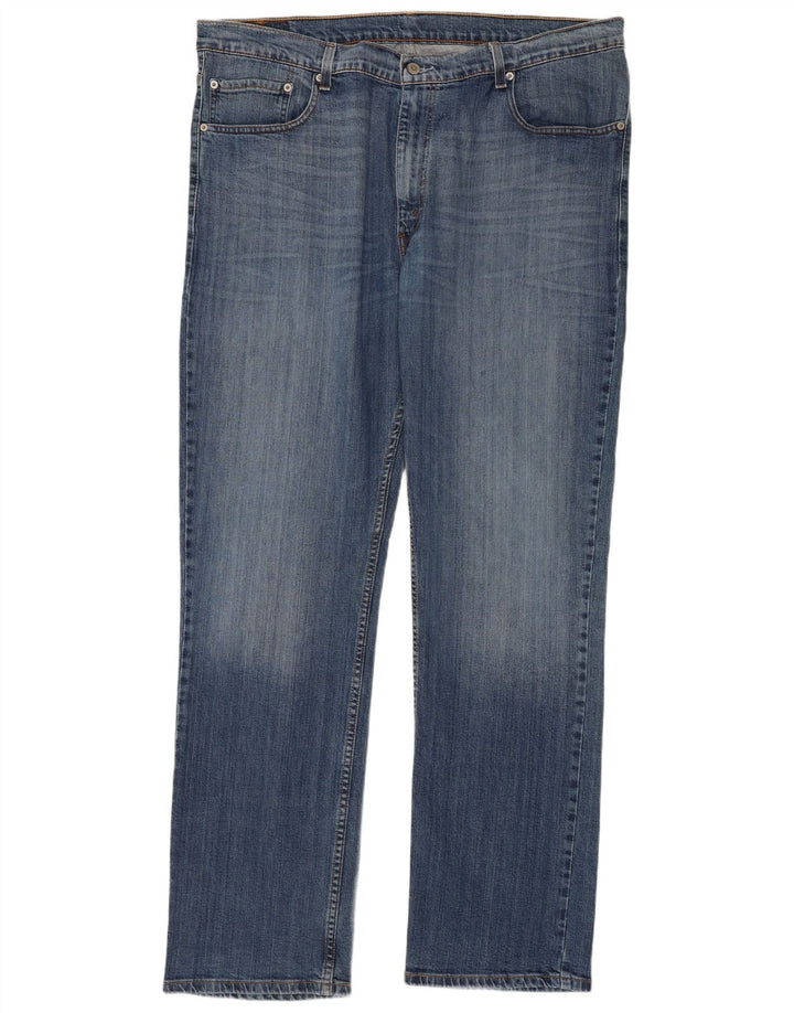 Levi's Herre 752 Straight Jeans W42 L34 Blå Bomuld