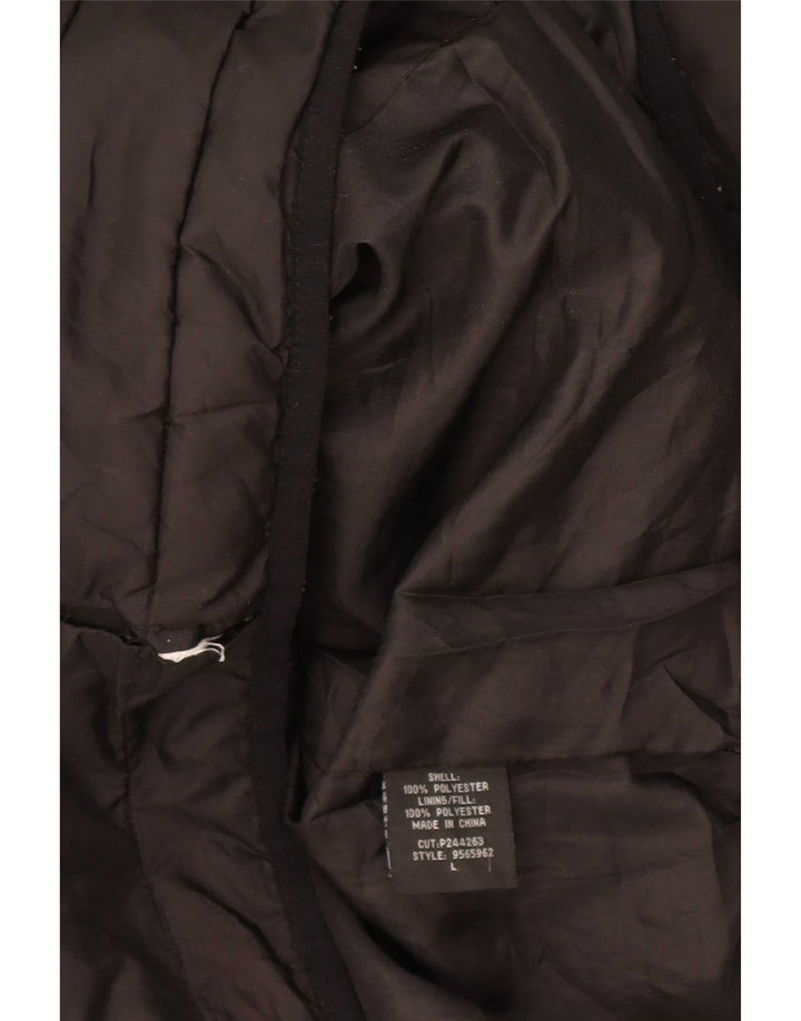 Billabong Herre hættepolstret jakke UK 40 Stor sort polyester