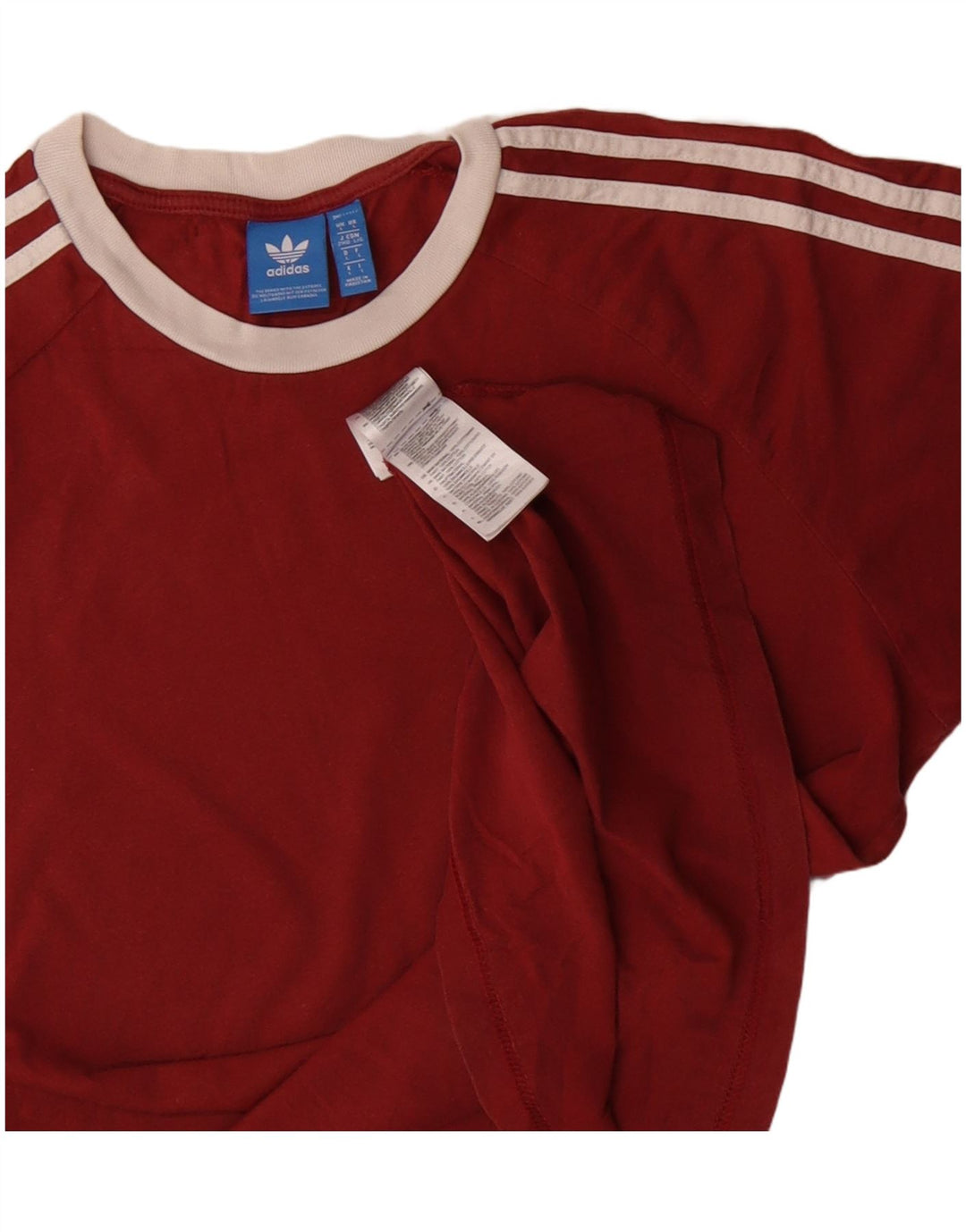Adidas Herre T-Shirt Top Stor Bourgogne Bomuld