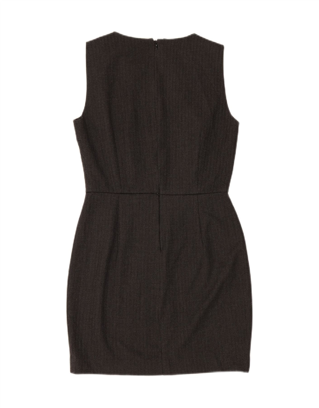 ZARA Womens Sleeveless Sheath Dress UK 12 Medium Grey Herringbone Vintage Zara and Second-Hand Zara from Messina Hembry 