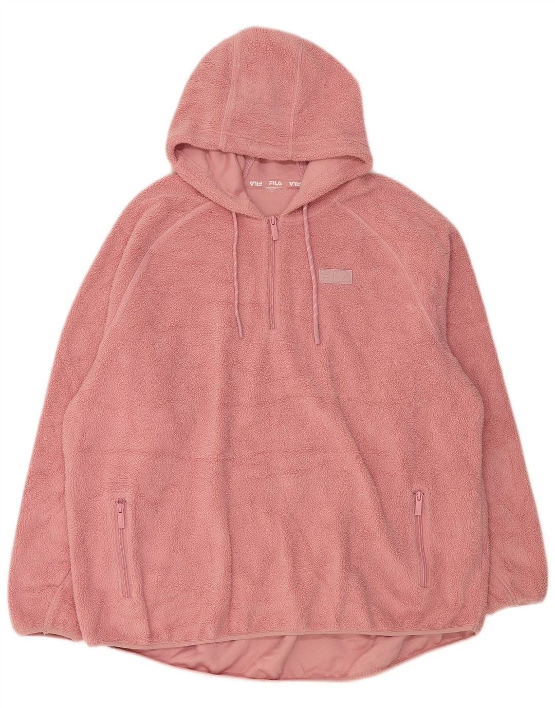 Fila Dame Fleece Jumper med lynlås DK 22 3XL Pink Polyester