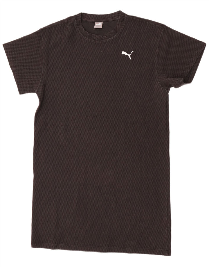 Puma Dame Oversized T-Shirt Kjole UK 10 Lille Sort