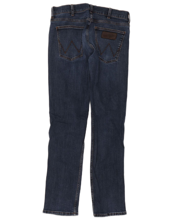 Wrangler Herre Greensboro Slim Jeans W30 L30 Marineblå Bomuld