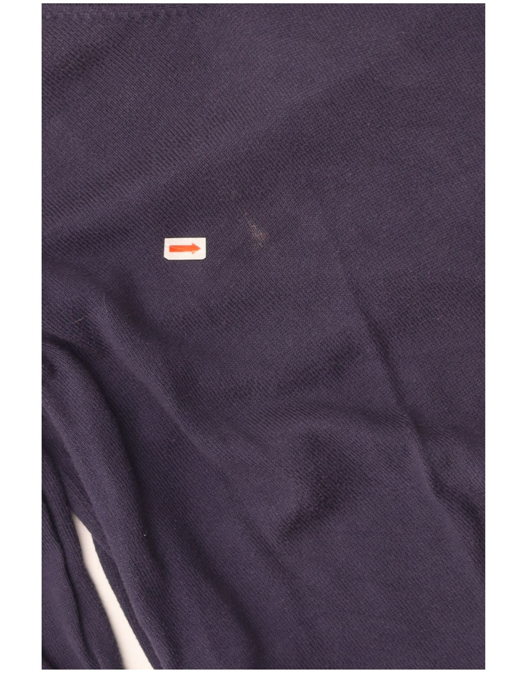 JACK WILLS Womens V-Neck Jumper Sweater UK 14 Medium Navy Blue Cotton