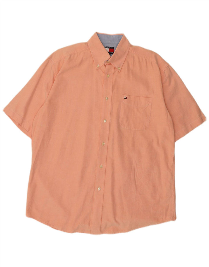 Tommy Hilfiger Kortærmet Herreskjorte Medium Orange
