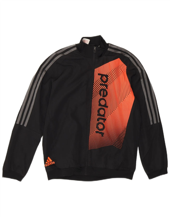 Adidas Boys Predator træningsdragt topjakke 11-12 år sort polyester