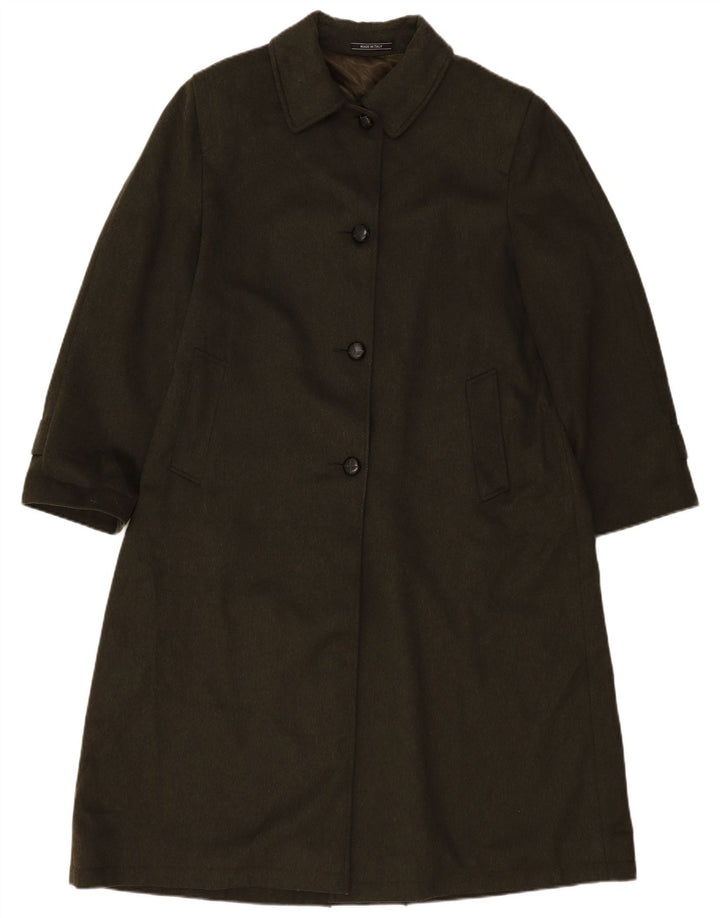 Bella Blu Dame Overfrakke IT 46 Stor Khaki Uld