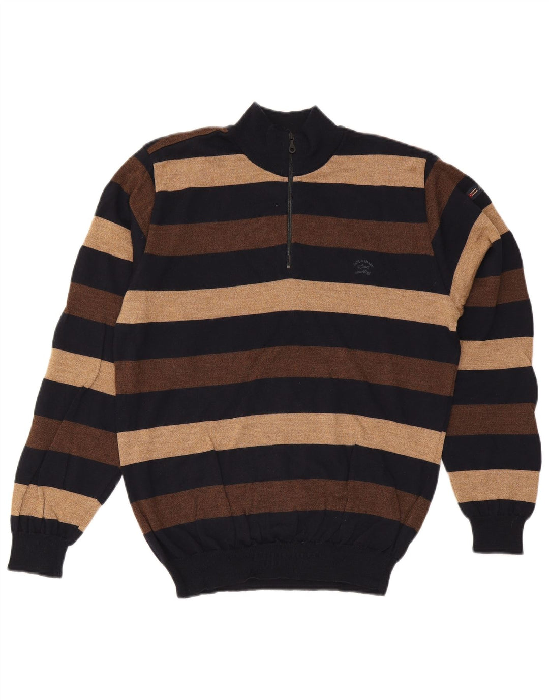 Paul & Shark Herre Yachting Zip Neck Jumper Sweater Stor Flerfarvet