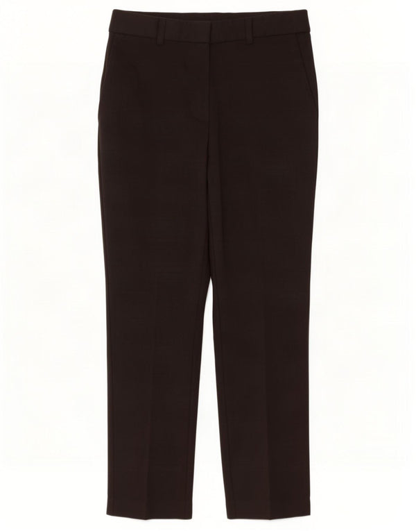 Zara Womens Straight Chino Trousers Large W30 L28 Black Cotton