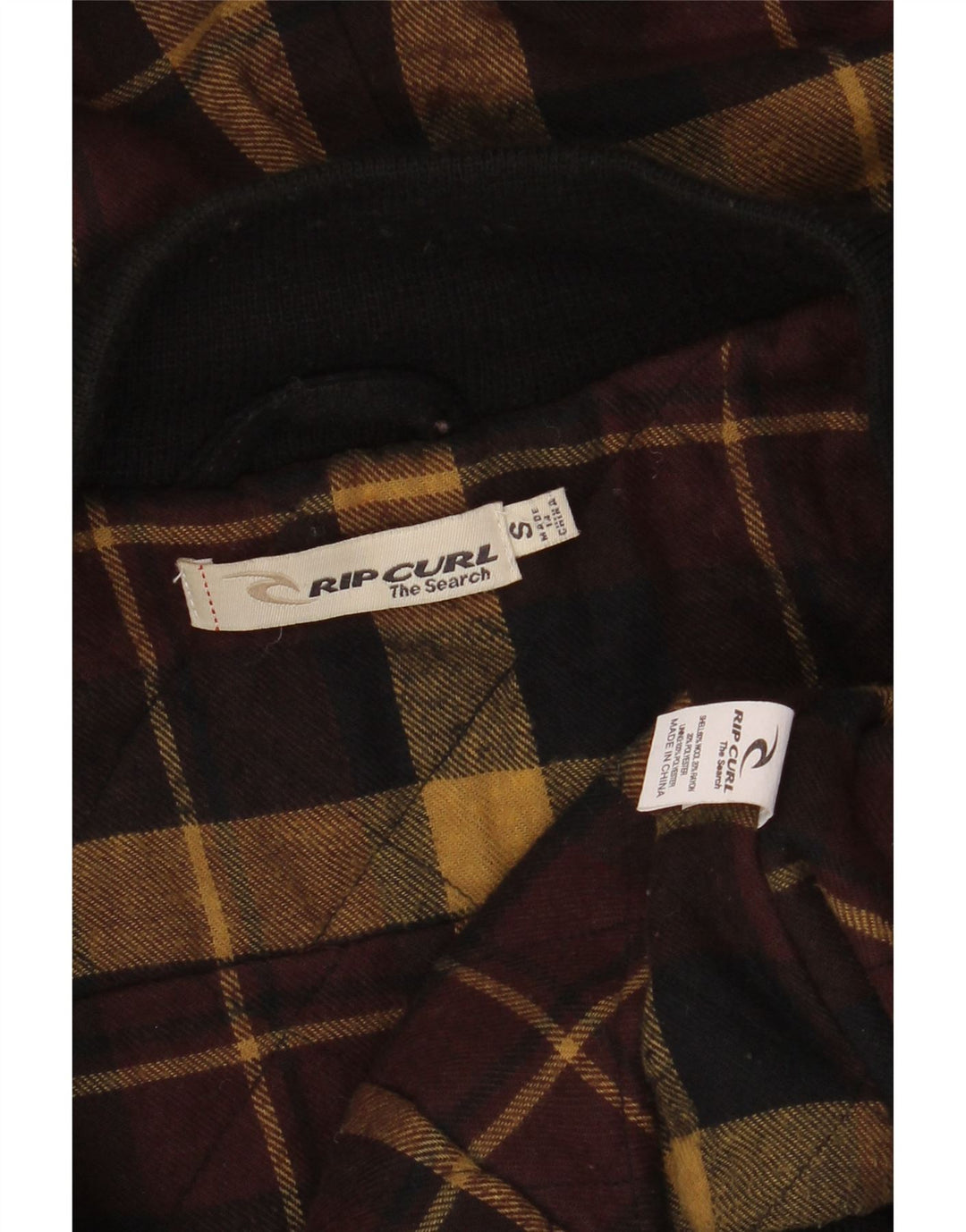 RIP CURL Vindjakke med hætte til kvinder UK 10 Lille sort uld