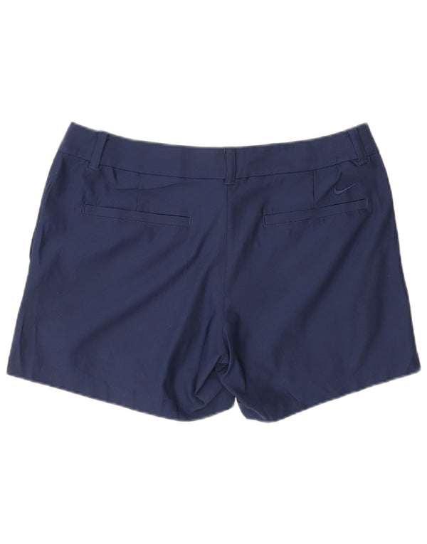 Nike Dame Dri Fit Golf Chino Shorts UK 12 Medium W30 Navy Blue Sports