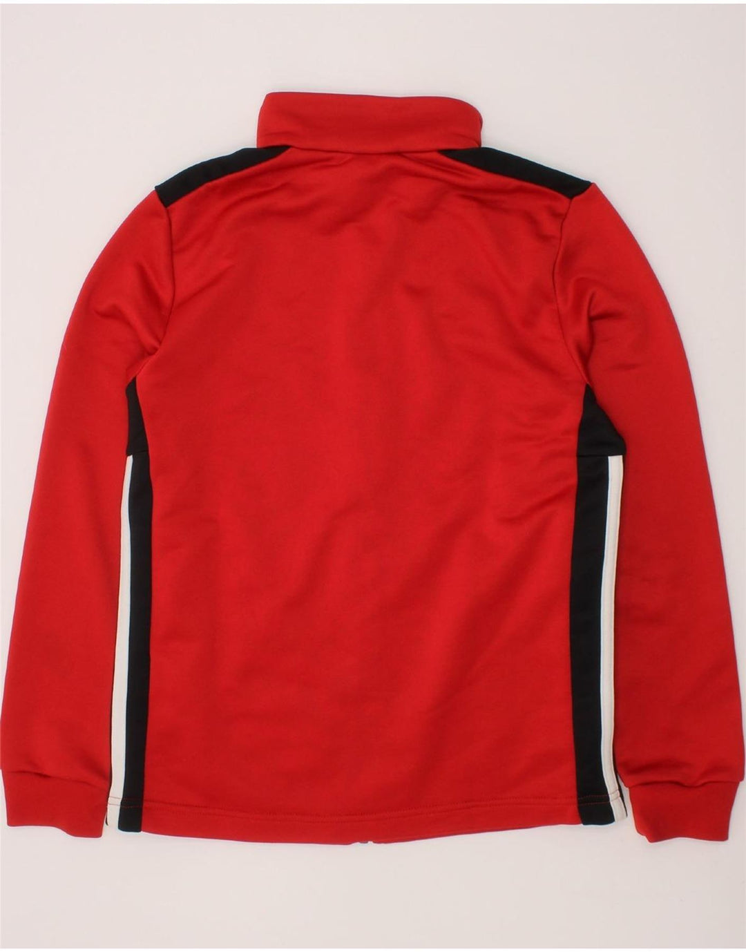 ADIDAS Boys Tracksuit Top Jacket 11-12 Years Red Colourblock Polyester Vintage Adidas and Second-Hand Adidas from Messina Hembry 