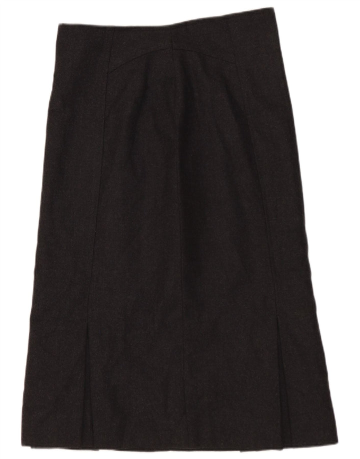 Vintage dame A-line nederdel IT 44 Medium W28 Grå uld