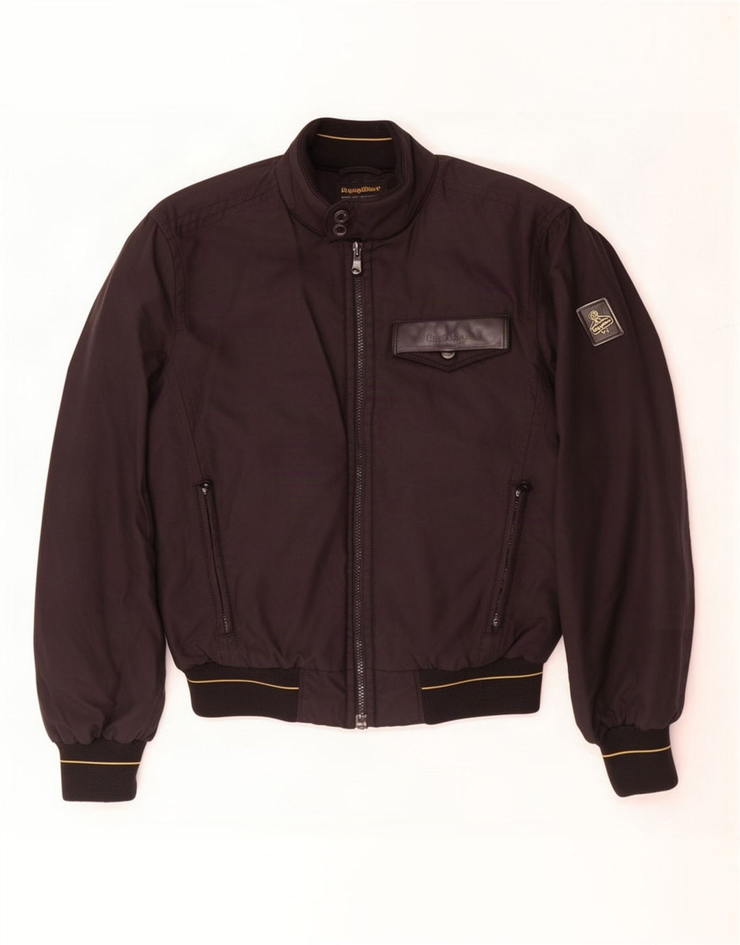 Refrigiwear Herre Sixty spa Bomber Jacket UK 38 Medium Black Nylon