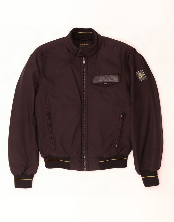 Refrigiwear Herre Sixty spa Bomber Jacket UK 38 Medium Black Nylon