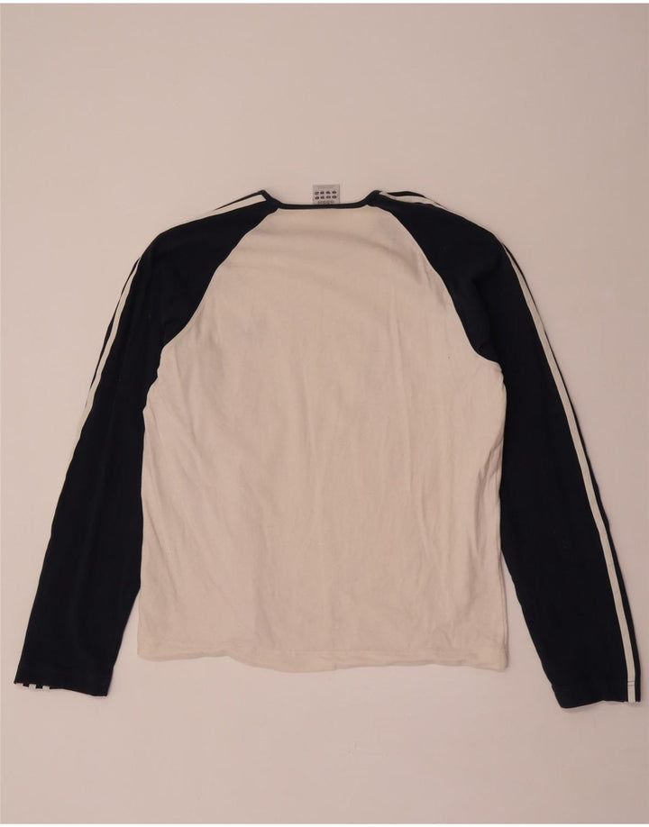 Adidas Herre Top Langærmet XL Hvid Colourblock Bomuld