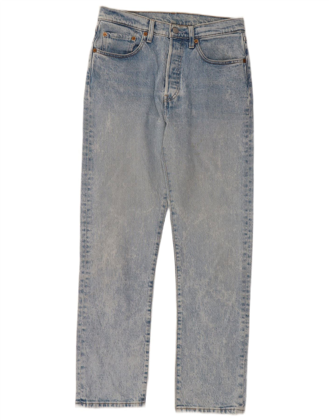 LEVI'S Straight Jeans til mænd W27 L28 Blå Bomuld